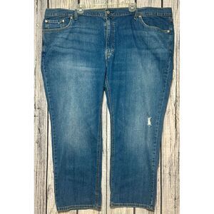 Levi's Men's 541 Athletic Taper Blue Jeans Men's 52x29 Flex‎ Stretch Irregular